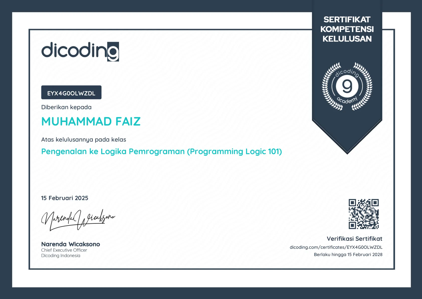 Pengenalan ke Logika Pemrograman (Programming Logic 101)